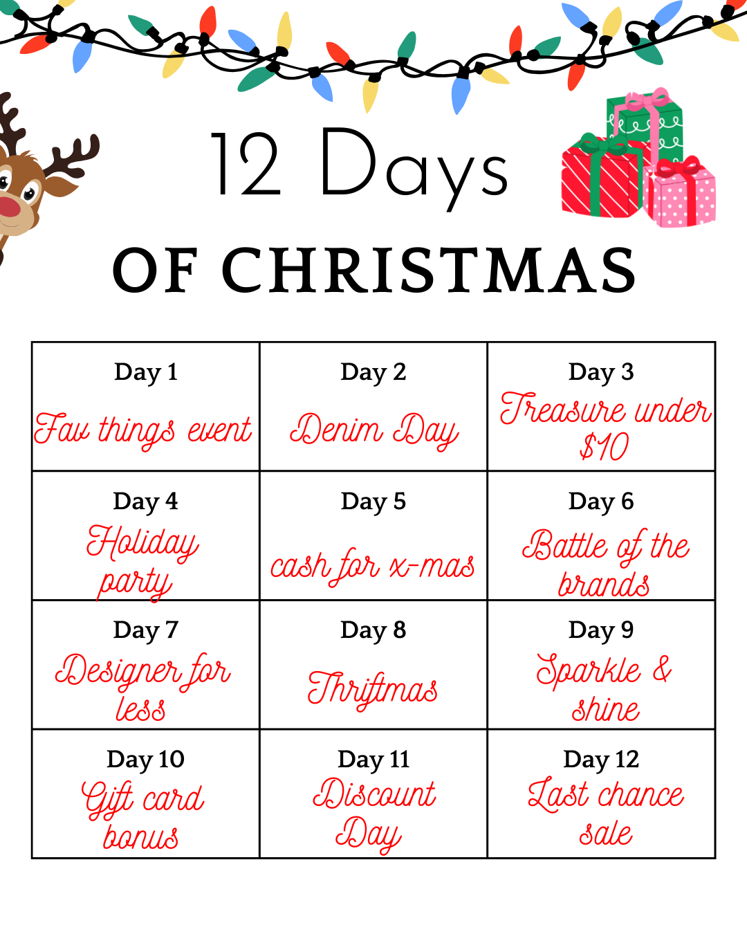12 Days of Christmas